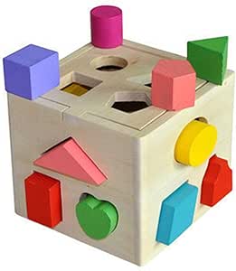 Ruiyiheng 13 Orificios Inteligencia Caja Madera Clasificador Formas