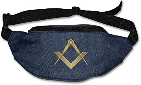 PVASAFS Yahui Freemason Masonic Symbol Waist Bag Fanny Pack/Hip Pack Bum Bag For Man Women Sports Travel Running Hiking/Money IPhone 6/7 6S/7S Plus Samsung S5/S6