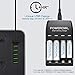 POWEROWL 4 Bay AA AAA Battery Charger (USB High-Speed Charging, Independent Slot) for Ni-MH Ni-CD Rechargeable Batteries (No Adapter)