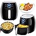 SUPER DEAL XXL Air Fryer Family Size 5.8 Qt. 8-in-1 Touch Screen with Customized Function, Pause Set and Recipe Books