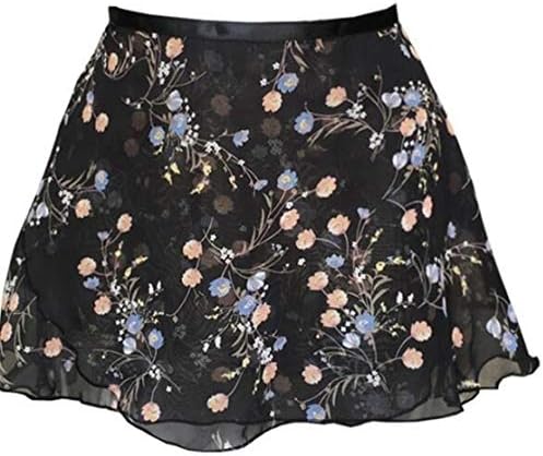 YUANYUAN520 Ballet Tutu Skirt Arrival Women Chiffon Flower Practice Ballet Skirt Girls Floral Print Dance Leotard Small Apron (Color : F27, Size : S)