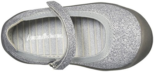 Hanna Andersson Maya Girls Mary Jane (Infant/Toddler), Silver Glitter, 4 M US Toddler