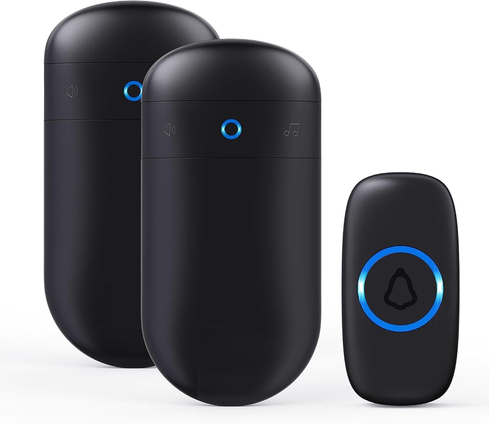 SECRUI Wireless Doorbell 1000ft Long Range IP55 Waterproof Battery Open House