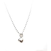 Tiny Apple Necklace – Sterling Silver Charm on 18" Chain – Handmade Gift Ready Jewelry