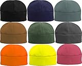 Solid Polar Fleece Winter Cold Weather Beanie Watch Cap Hat
