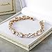 Forcolor Gold-Plated Sparkling White Cubic Zirconia Tennis Bracelet 7''