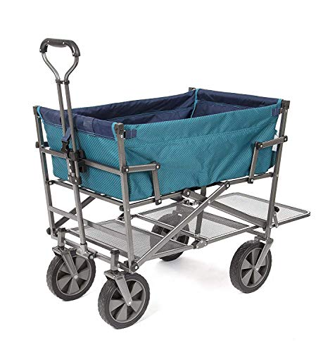 MacSports Double Decker Wagons Carts Heavy Duty Foldable Outdoor Collapsible Ca…
