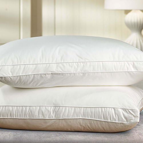 Hotel Plush Hypoallergenic Pillow, Size: Queen, Support: Medium, 100% Cotton, Dust-Mite Resistant