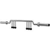 Kensui SAPPORO Open Swiss Bar, 45 lb Rackable Multi Grip Barbell | Open-frame Swiss bar with neutral grips for presses, rows, curls and extensions, with 2 in sleeves and 500 lb capacity.