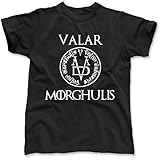 New Way - 170 Unisex T-Shirt Valar Morgulis All Men Must Die Valyrian Game Of Thrones Large Black