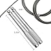 WODSKAI Speed Jump Rope-Adjustable 360° Swivel Ball Bearing Skipping Ropes-Speed Rope for Double Unders, MMA, WOD, Crossfit, Boxing Fitness Training with Spare Cable and Carrying