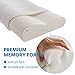 TAMPOR Memory Foam Contour Pillow Hypoallergenic Neck Pillow for Sleeping, Extra Gift Pillow Cover, Cervical Pillow for Side and Back Sleeper, Standard