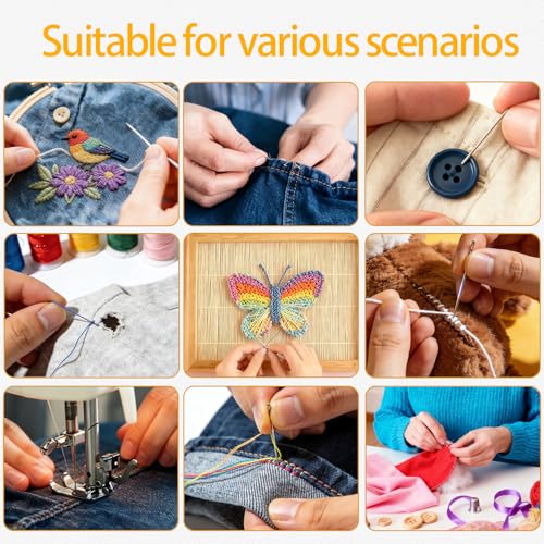 Premium Sewing Kit, 66 Colors Sewing Set for Adults, 305 Pieces Professional Sewing Accessories with Needles, Thread, Scissors, Buttons and a Lot, Suitable for Beginners, Travel, Home, School, Emergency
