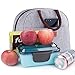 BALORAY Lunch Bag Tote Bag Lunch Organizer Lunch Holder Insulated Lunch Cooler Bag for Women/Wen (Light Grey)