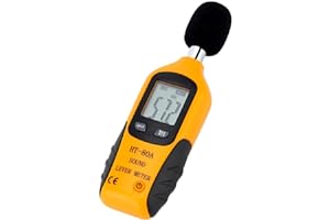 Mengshen Decibel Meter, Digital Sound Level Meter Handheld Audio Noise SPL Meter Tester with LCD Display Measuring 30-130dB (9V Battery Included)