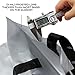 Retail Shopping Bags for Boutique - Large 14x18 Black Gift Bags with Handles Extra Thick Reusable Plastic Grocery Bags, 50pcs Bulk