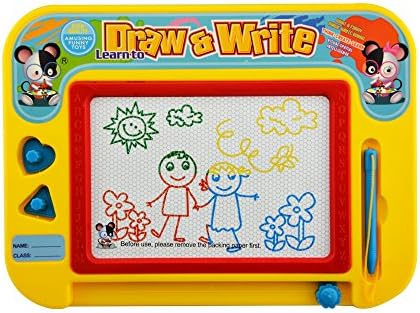 Lbyurs Magnetic Drawing Board for Kids Magnetic Erasable Colorful Drawing Board Toy Gift for Babies Kids Toddlers Children( Travel Size )