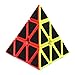 Twister.CK Pyramid Speed Cube Magic Cube Brain Teasers Puzzles with Carbon Fiber Sticker