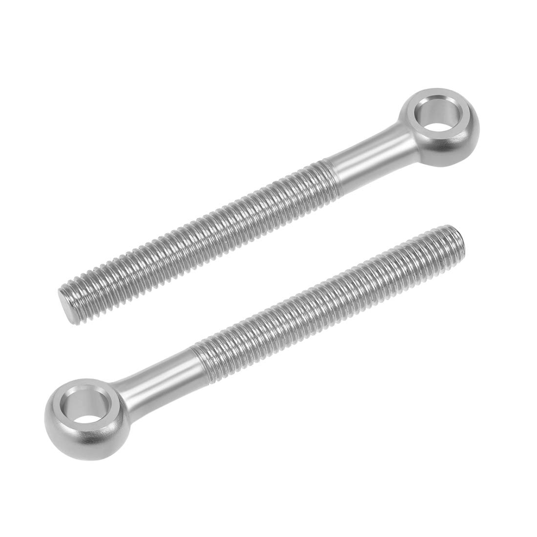 sourcing map M10 x 90mm Machinery Shoulder Swing Lifting Eye Bolt 304 Stainless Steel Metric Thread 2pcs