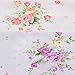 Sewing Cotton Fabric Fresh Floral Rose Quilting Bundle Fabric for Patchwork and Crafts 4 Designs Size 18