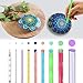 Mandala Dotting Tools 22 Pcs Mandala Rocks Painting Kit, Include Mandala Stencil, Mandala Dotting Pen, Paint Tray, Syringe for DIY Mandala Painting Art Crafts by INFELING