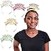 Juvale 24-Pack Happy Birthday Glitter Tiara Headbands, 4 Assorted Colors