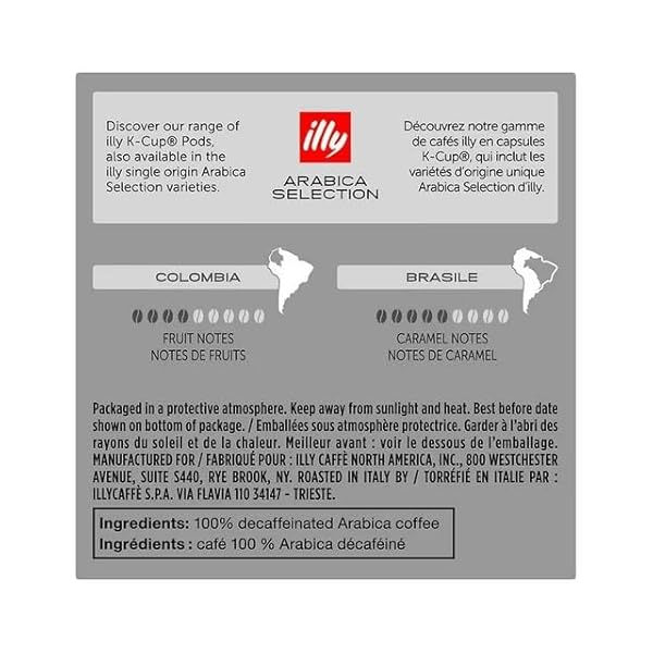 ILLY COFFEE K-CUPS – COMPATIBLE PODS FOR KEURIG COFFEE MAKER – CLASSICO DECAFFEINATED ROAST – MILD & BALANCED, NOTES OF CARAMEL – 10 COUNT (PACK OF 2)