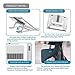 Laptop Stand, Ergonomic Aluminum Laptop Computer Stand for Desk Compatible with Mac MacBook Pro Notebook Holder, Portable Adjustable Ventilated Desktop Holder Riser for Office 10 to 15.6 inch, Silverthumb 4