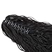 AISI QUEENS Ponytail Hair Extensions Synthetic Straight Kinky Claw Ponytail 22'' Clip on Hair Extensions Ponytail for Women (Color:Black)