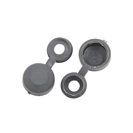 SLB Works 100pcs 4.5mm Hole Hinged Screw Cover Fold Snap Caps for Car Home Furniture Decor