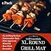 ON SALE - XL Grill Essentials Round Grill Mat - Set of 2 Nonstick BBQ Grilling Mats - 15.7 Inches - NEW AND IMPROVED!