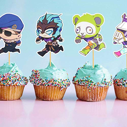 DMIGHT Birthday Party Supplies for Game Fans, 172 pcs Gaming Theme Party Decorations - Include Balloons, Party Favors Bags, Table Cover, Popcorn Box, Banner, Stickers, Cake Toppers - Thumbnail 6