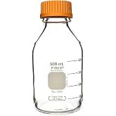 Pyrex 500mL Round Media Storage Bottles, with GL45 Screw Cap, Ea