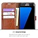 OCASE Galaxy S7 Edge Case Leather Wallet Flip Case For SAMSUNG Galaxy S7 Edge - Brown
