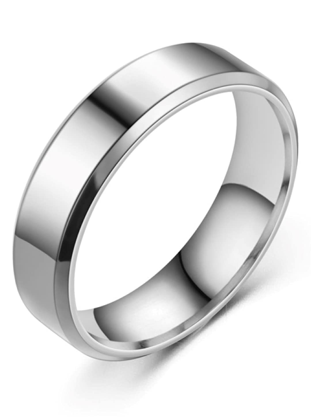 [swars] 指輪 6mm リング メンズ レディース ステンレス シンプル 選べる3color 金属アレルギー対応 US11 (シルバー, 25) の商品画像