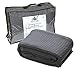 HILLFAIR Cotton Blankets (Charcoal, King)