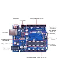 UNIROI para Arduino Starter Kit, Kit electrónico completo para Arduino con tutoriales detallados, RAB Holder, Breadboard para Arduino UNOR3 Mega 2560 Robot Nano (52 artículos) UA005