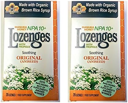 Pacific Resources Original Lozenges, Manuka Honey and Propolis, 20-Count (Pack of 2)