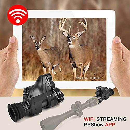 Digital Night Vision PARD NV007 - 1080p HD WiFi camera features night vision features including 32G SD portable day and night mode for hunting night vision rifle scope or viewing multifunction - Thumbnail 2