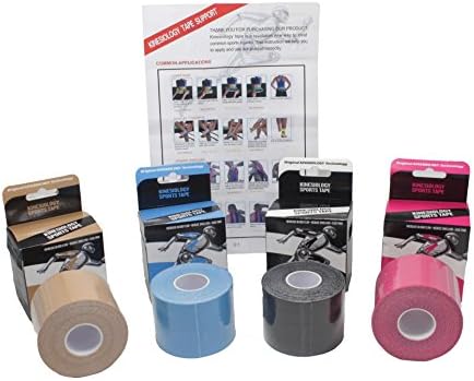 4Fitness Product - Kinesiology Sport Tape - 2 inch × 16.4 ft (Beige - 2 Pack)