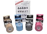 4Fitness Product - Kinesiology Sport Tape - 2 inch  16.4 ft (Blue - 1 Pack)