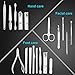Manicure Pedicure Set Nail Clippers - Ucio 18 Pieces Stainless Steel Manicure Kit,Pedicure Kit, Professional Hygiene Kit Nail Tools with Portable Travel Case Beauty Care Tools