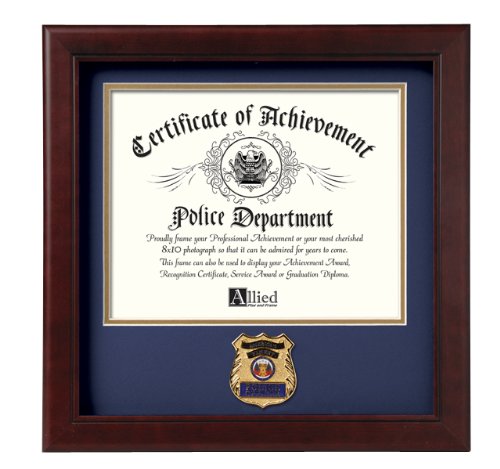 Allied Frame Police Officer Certificate of Achievement Frame