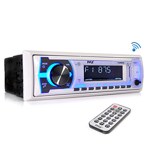 thumbnail image 2 of Pyle Marine Audio Bundle – PLMR61W 6.5" White Speakers + PLMRB29W Bluetooth USB Radio + Antenna 2 of 4