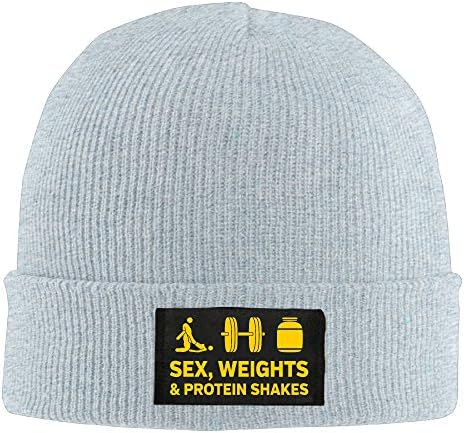 Winter Sex Weights And Protein Shakes Sports Beanie Hats