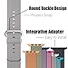 Woven Nylon Fabric Wrist Strap Replacement Band with Classic Square Stainless Steel Buckle for Apple Watch iWatch Series 1 / 2,Sport & Edition,38mm,42mm (Purple 38mm)