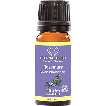 Eternal Bliss Rosemary Essential Oil (Rosmarinus officinails) 100% Pure & Natural/Therapeutic Grade Aromatic Oil, uncut Essential Oil (30 ML)