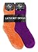Bright Colors Plush Toasty Fuzzy 6 Pack Socks Fuchsia OS