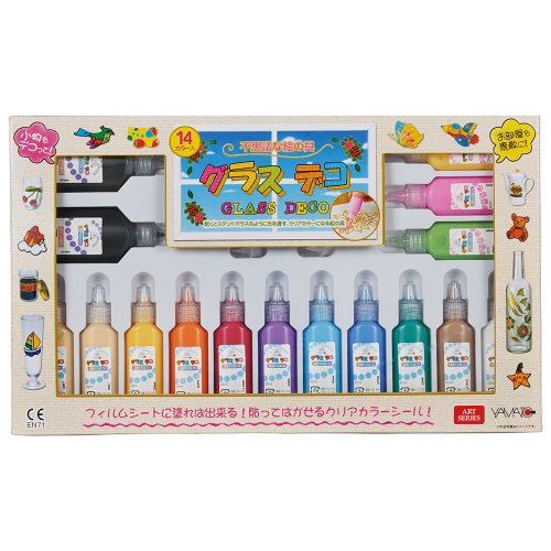 Yamato art supplies Gurasudeko 14 colors 22ml ~ 13 color ? 40ml ~ 1 color illustrations, film with GDS14