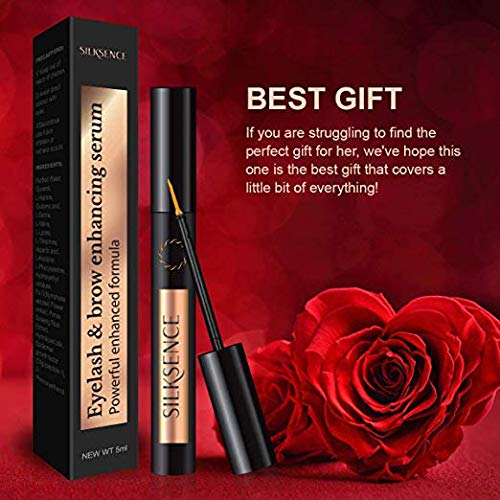 Silksence Eyelash Growth Serum for Lash and Brow Irritation Free Formula